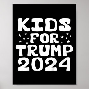 Póster Niños Para Las Elecciones De Trump 2024