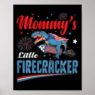 Póster Niños Pequeña chispa de mamá Día de la Independenc