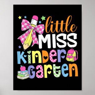 Póster Niños pequeña señorita jardín de infancia niña vue