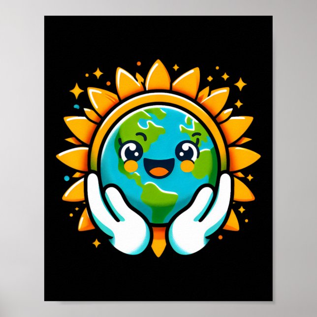 Póster Niños pequeños niños pequeños niños de Cute Earth  (Frente)