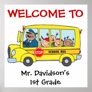 Póster Niños personalizados en el Poster de bienvenida a 