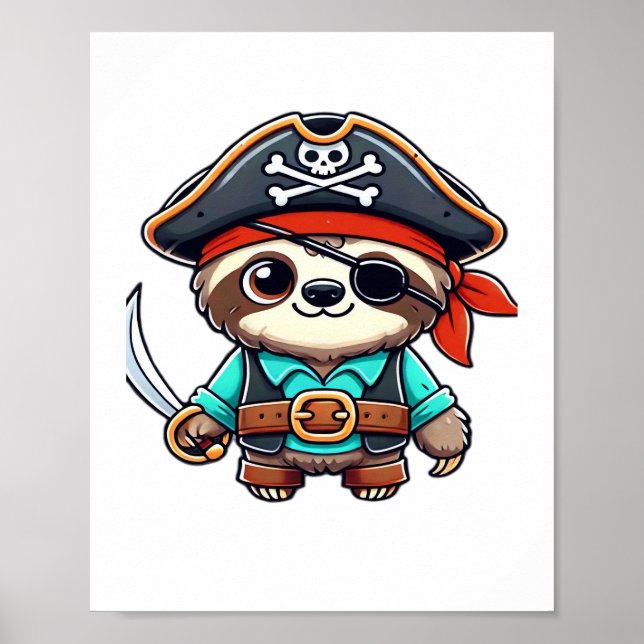 Póster Niños piratas de Halloween eslovacos hombres eslov (Frente)