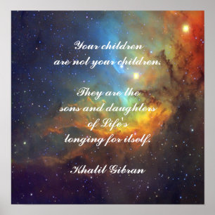 Póster Niños por Kahlil Gibran