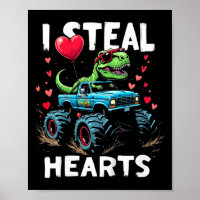 Niños Roban Corazones Niños Graciosos Regalos Trex