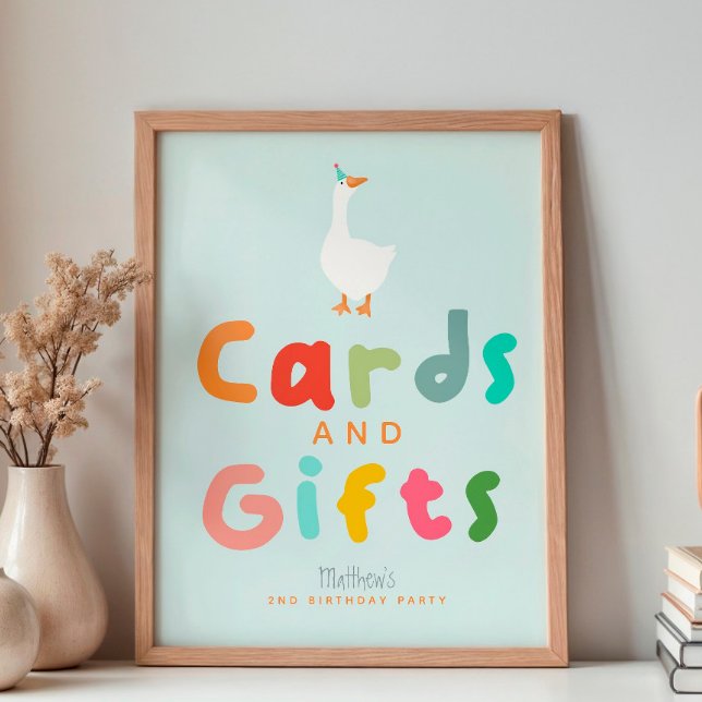Póster Niños Silly Goose Segundo Rótulo de tarjetas de cu (Subido por el creador)
