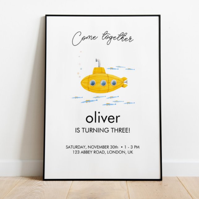 Póster Niños submarinos amarillos Poster de bienvenida al (Subido por el creador)