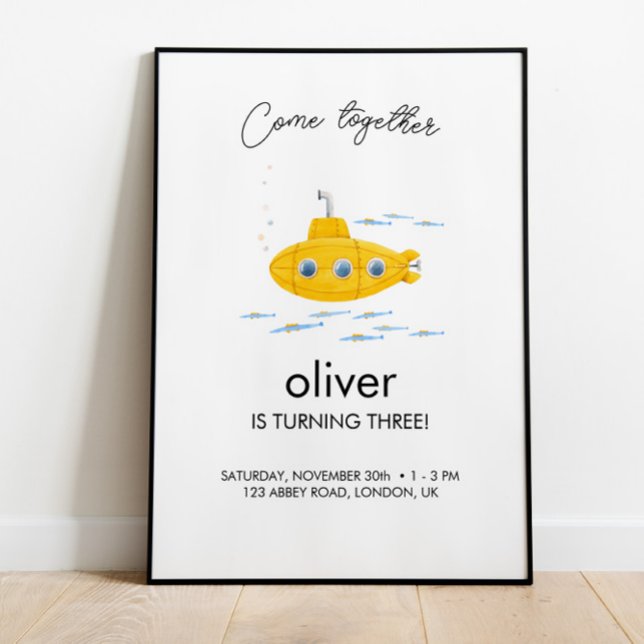 Póster Niños submarinos amarillos Poster de bienvenida al (Subido por el creador)