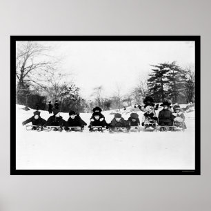Póster Niños varados en el parque Central Park 1915