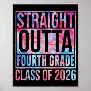Póster Niños Varones Graduados De Cuarto Grado