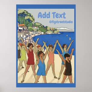 Póster Niños ventilado Ejercicio sobre textos de edición