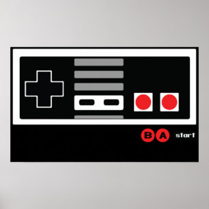 Póster Nintendo Konami - En vivo por el código NES