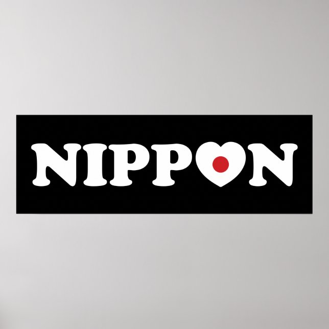 Póster Nippon Love Heart Flag Poster (Frente)