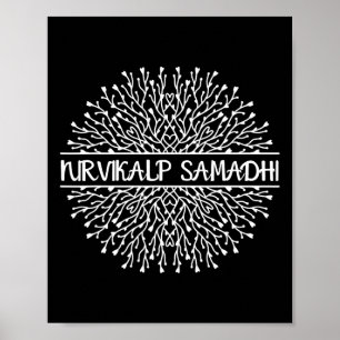 Póster Nirvikalp Samadhi Mandala Geometría Fractal Sagrad