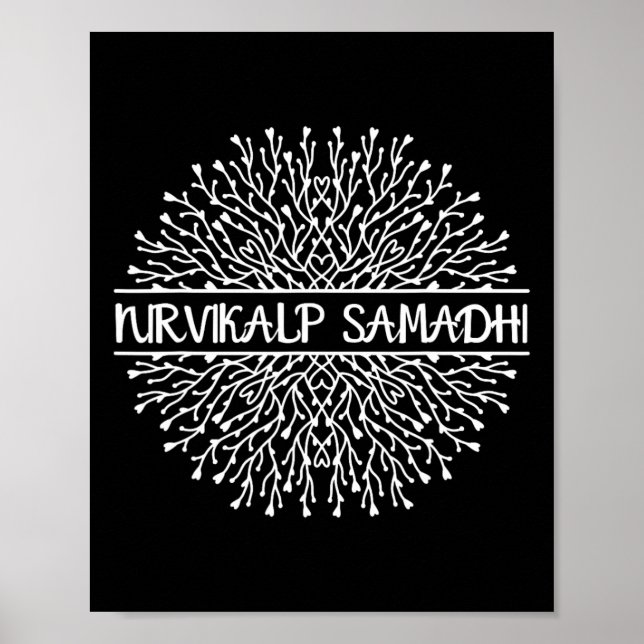 Póster Nirvikalp Samadhi Mandala Geometría Fractal Sagrad (Frente)