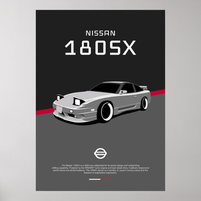 PÓSTER NISSAN 180SX (Frente)