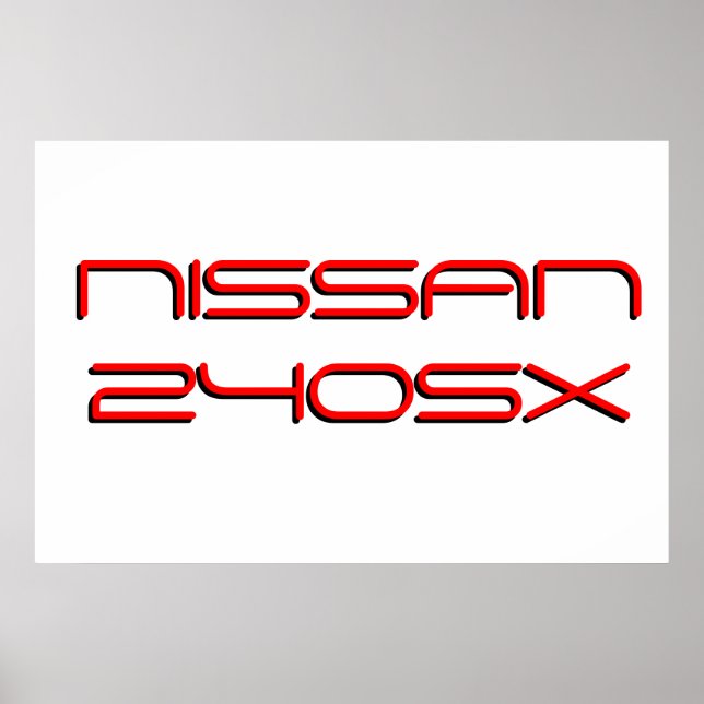 Póster Nissan 240SX (Frente)