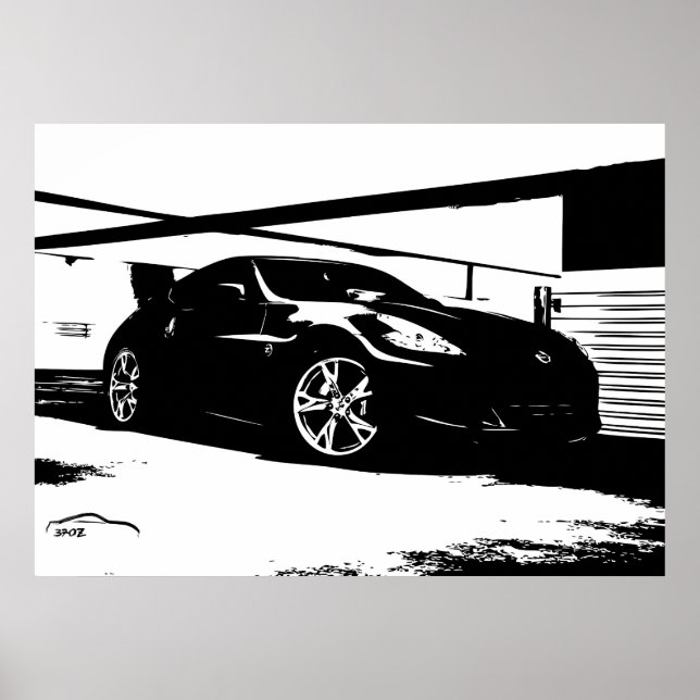 Póster Nissan 370Z Techo Top (Frente)
