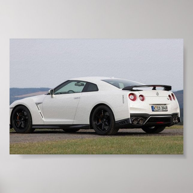 Póster Nissan gtr (Frente)