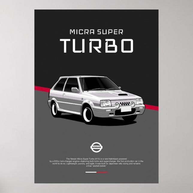 Póster Nissan Micra Super Turbo (Frente)