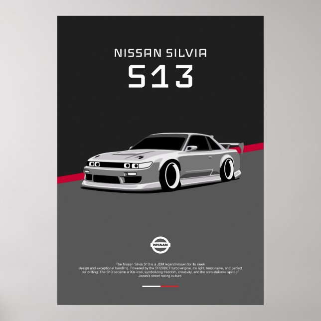 PÓSTER NISSAN SILVIA S13 (Frente)