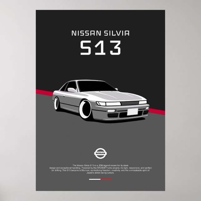 PÓSTER NISSAN SILVIA S13 (Frente)