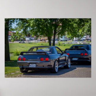 Póster Nissan Skyline R32 GT-R 1989