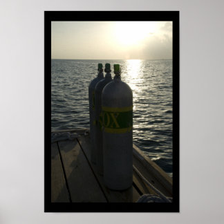 Póster Nitrox Scuba Tanks