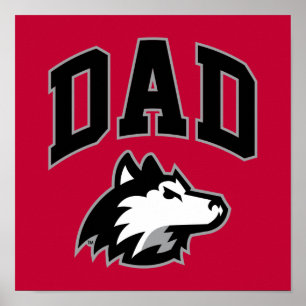 Póster NIU Huskies Dad