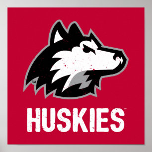 Póster NIU Huskies Doloridos
