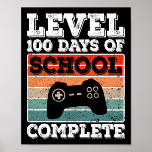 Póster Nivel 100 Días De Escuela Completa Video De Chicos