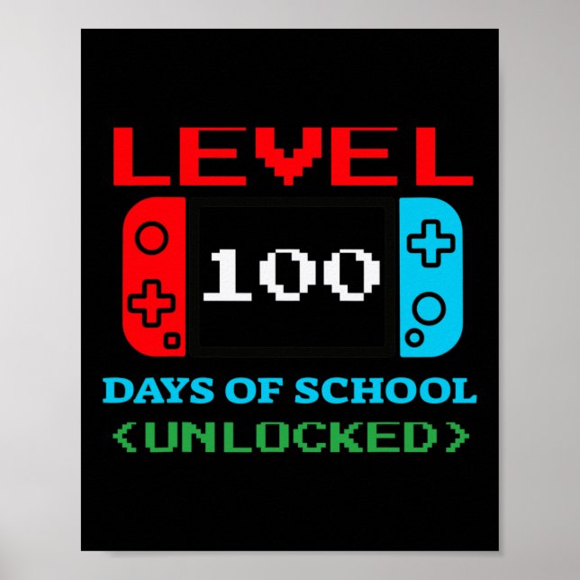 Póster Nivel 100 Días De Escuela Desbloqueados 3 (Frente)