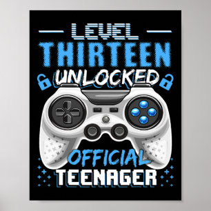 Póster Nivel 13 Juego de video oficial de adolescentes si