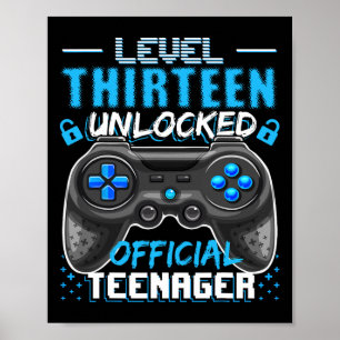 Póster Nivel 13 Juego de video oficial de adolescentes si