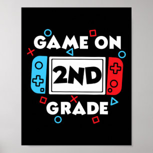 Póster Nivel 2 Desbloqueado Ck Para El Cole Gamer Diseño