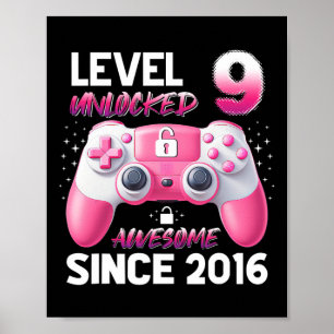 Póster Nivel 9 Desbloqueado Increíble Desde 2016 Videojug