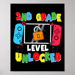 Póster Nivel de 2do Grado Desbloqueado Ck Para Colegio Pr