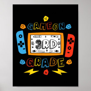 Póster Nivel de 3er Grado Desbloqueado Juego En 3er Grado