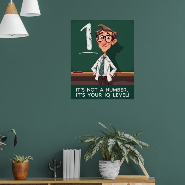 Póster Nivel de CI Sarcástico (Salón 1)
