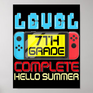 Póster Nivel De Grado Completado El Último Día De Graduac