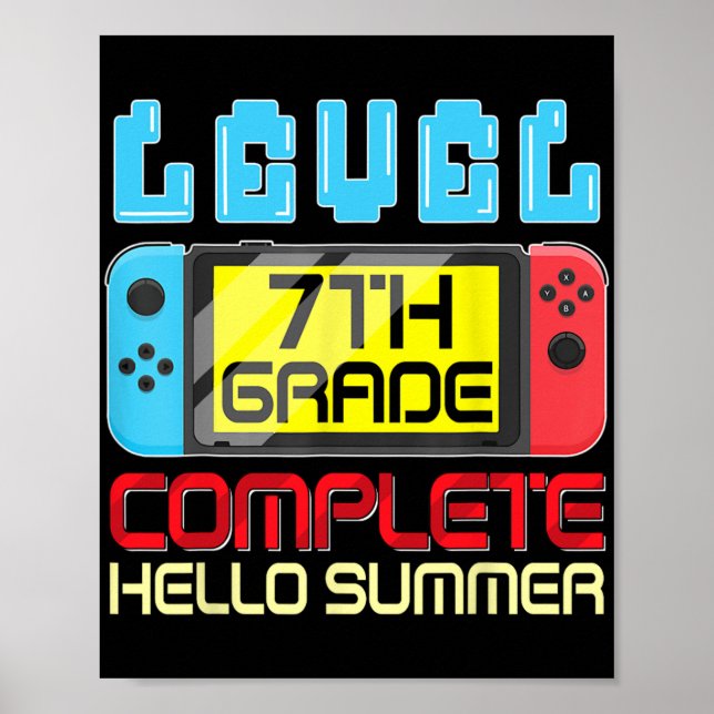 Póster Nivel De Grado Completado El Último Día De Graduac (Frente)