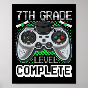 Póster Nivel de Grado Jugador Completo Graduación de 7º G