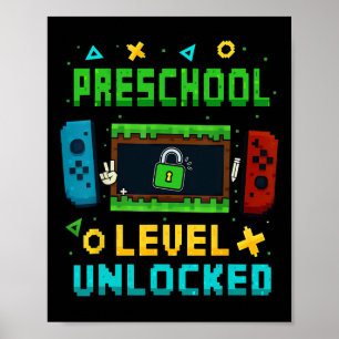 Póster Nivel de preescolar desbloqueado Ck para la escuel