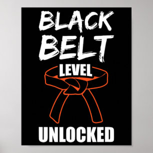 Póster Nivel del cinturón negro desbloqueado 1