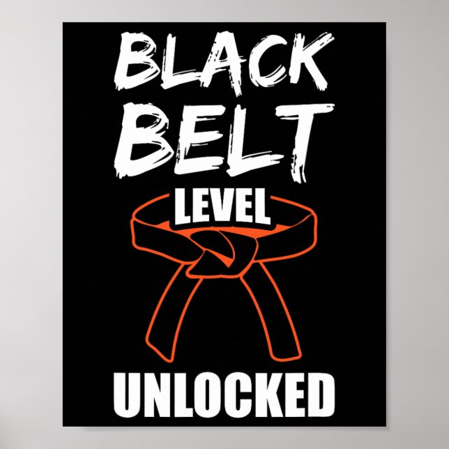 Póster Nivel del cinturón negro desbloqueado 1 (Frente)