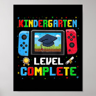 Póster Nivel Infantil Infantil Completado El Último Día D