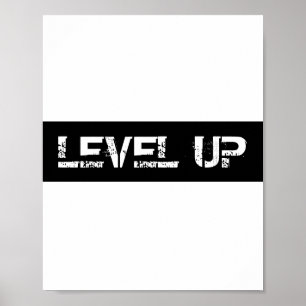 Póster Nivel inspirador/Motivador hacia arriba
