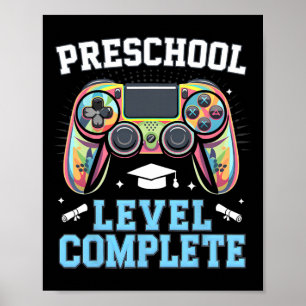 Póster Nivel Preescolar Completo Último Día De Escuela Ju