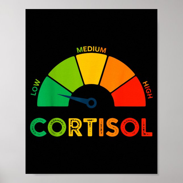 Póster Niveles bajos de cortisol v meme  (Frente)