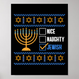 Póster Niza Feo Judío Feo Hanukkah - Hanukkah