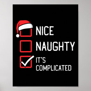 Póster Niza Lista traviesa sus complicados Navidades 2